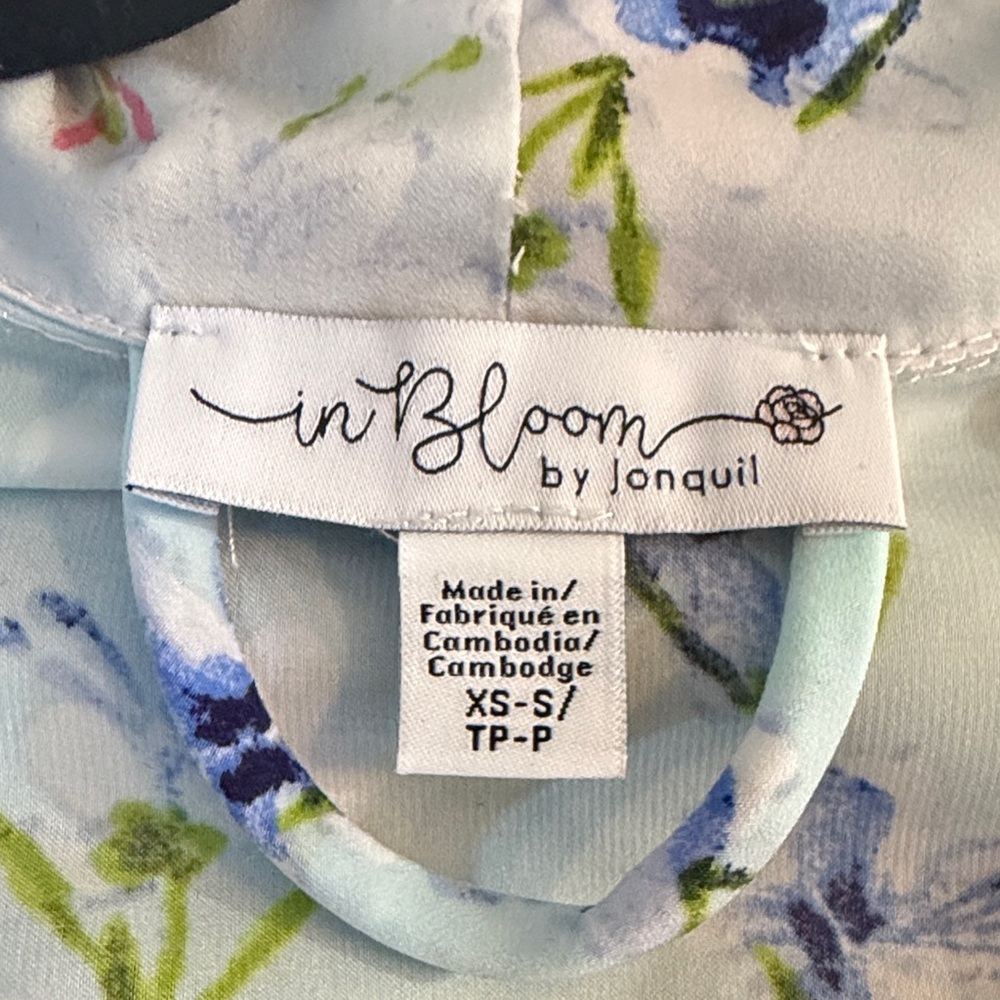 Jonquil In Bloom Floral Robe Size XS-S - Picture 5 of 6